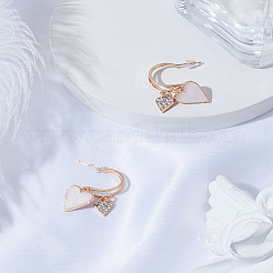 1 par de pendientes colgantes de aleación con rhinestone&nbsp;EJEW-LP0003-74B