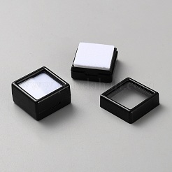 70 pz. scatole di plastica per riporre diamanti sciolti con finestra visibile e spugna bianca all'interno&nbsp;CON-WH0107-22C