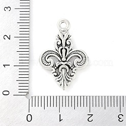 Legierungsblumen tibetischen Stil Anhänger&nbsp;TIBEP-S291-22-RS