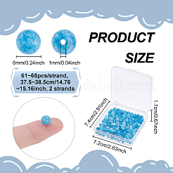Natürliche blaue Quarzperlenstränge&nbsp;G-NB0003-69