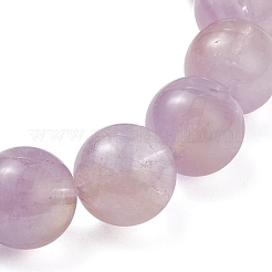 Bracelets extensibles en perles rondes d'améthyste naturelle pour femmes&nbsp;BJEW-JB12127-02