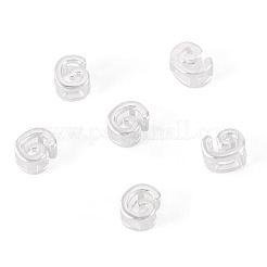 6 pieza de 925 cuentas iniciales huecas de plata esterlina&nbsp;STER-TA0001-53G
