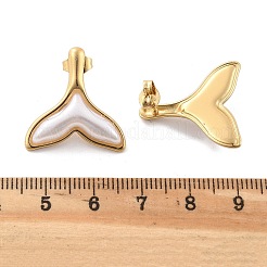 201 Edelstahl-Ohrstecker mit Meerjungfrauenschwanz&nbsp;EJEW-P304-01G