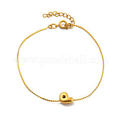 Bracelets à chaîne serpentine en acier inoxydable 304&nbsp;BJEW-H608-01G-P