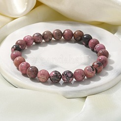Natürliche rhodonite Perlen Armbänder dehnen&nbsp;BJEW-F380-01-B16
