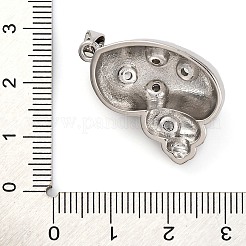 Messing Mikro ebnen Zirkonia Anhänger&nbsp;KK-K339-11P-01
