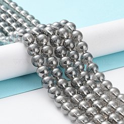 Galvanisierte synthetische Quarzkristallperlenstränge&nbsp;G-Z038-B02-02PL-1
