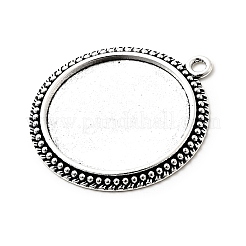 Pendente basi di cabochon piatto tondo stile tibetano&nbsp;LS-TIBE-C067kg-01AS-NR