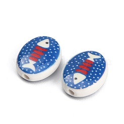 Cuentas de porcelana hechas a mano impresos&nbsp;PR-CBAB520-01A