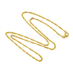 Chaîne de singapour en laiton faisant des colliers&nbsp;MAK-N029-04G