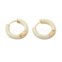 Orecchini a cerchio in ottone e 925 perno in argento sterling&nbsp;EJEW-R013-02G-01
