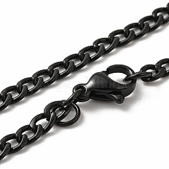 Panzerkettenhalsketten aus sprühlackiertem Edelstahl 201&nbsp;NJEW-R258-01E