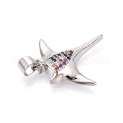 Ottone micro spianare pendenti zirconi&nbsp;KK-T080-12P