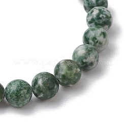Natürliche grüne Jaspis-Perlen-Stretch-Armbänder für Frauen und Männer&nbsp;BJEW-JB11368