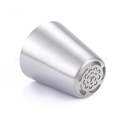 Douilles russes en acier inoxydable anti-ternissement en forme de fleur&nbsp;DIY-D036-03P