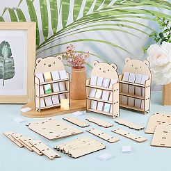8 Satz 3-stöckige Holzständer für Schmuck&nbsp;ODIS-FG0002-20