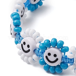 Braccialetti di perline di vetro intrecciate&nbsp;BJEW-MZ00115-02