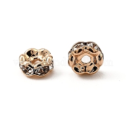 Messing Strass Zwischen perlen&nbsp;X-RB-A014-L4mm-01LG-NF