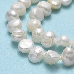Fili di perle di perle d'acqua dolce coltivate naturali&nbsp;PEAR-A005-05E-01