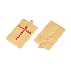 Pendentifs en strass en acier inoxydable 304&nbsp;RB-CBADC81-13G-02