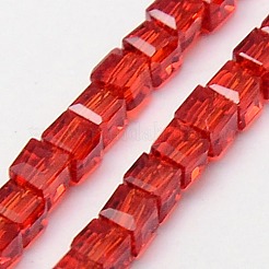 Glasperlen Stränge&nbsp;EGLA-J028-3x3mm-03