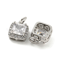 Pendentifs en laiton zircon cubique transparent&nbsp;KK-G490-23P