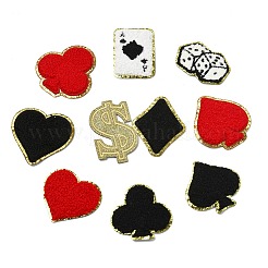 11 Stück 11 Stile computergesteuerte Stickerei Stoff Patches zum Aufbügeln/Aufnähen&nbsp;PATC-CJ0001-09