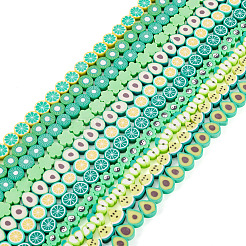 11 Strang 11 Stile handgemachte Polymer Clay Perlenstränge&nbsp;CLAY-TA0001-71