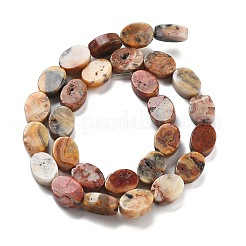 Fili di perline di agata pazza tinte e riscaldate naturalmente&nbsp;G-P559-B28-01