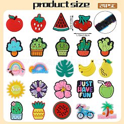 24 stücke 23 arten obst pvc kunststoff perlen&nbsp;FIND-SZ0003-67