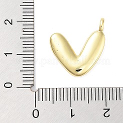 Pendentifs en forme de ballon en laiton plaqué or&nbsp;KK-C050-01G-V