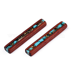Colgantes de resina y madera transparentes&nbsp;RESI-N039-07