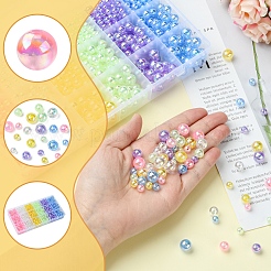 DIY-Kits zur Herstellung von Armbändern aus runden transparenten Acrylperlen&nbsp;DIY-FS0008-17