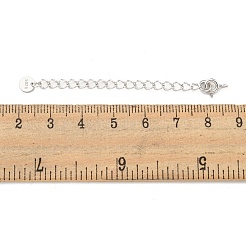 Rhodinierte 925 Sterling Silber Kettenverlängerung&nbsp;STER-C005-04P