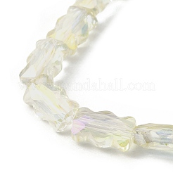Chapelets de perles en verre électroplaqué&nbsp;EGLA-L045-F-HR02