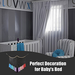Wollgarn-Boho-Quasten-Wandbehang-Ornamente&nbsp;HJEW-WH0071-02