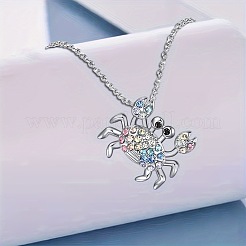 Collane estive da spiaggia con ciondolo in lega e strass colorati&nbsp;WGE77BE-01