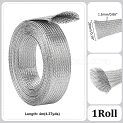 Guaina intrecciata piatta in acciaio inossidabile 304 da 4 m&nbsp;FIND-UN0016-16B