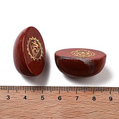 Natürliche rote Jaspis ovale Display-Dekorationen&nbsp;G-F774-01F