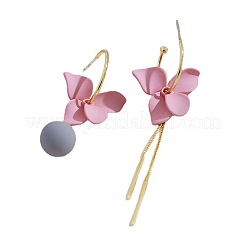 Boucles d'oreilles pendantes en alliage de peinture à cuisson&nbsp;FS-WGC51EB-01
