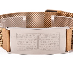 Bracciali in acciaio inossidabile con croce di preghiera del signore&nbsp;BJEW-G620-D01