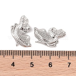 Ottone con risultati di orecchini a bottone in zirconia cubica&nbsp;KK-B087-09P