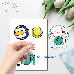 8 foglio 8 stili adesivi murali impermeabili in pvc&nbsp;DIY-WH0345-146