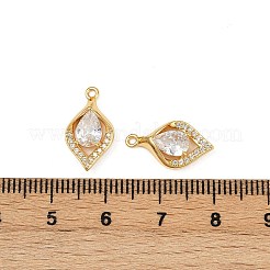 Messing micro pave klare zirkonia anhänger&nbsp;KK-B137-20G-01