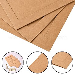 5 Satz 5 Stile Rechteckiger Bilderrahmen aus Rindslederpapier zum Aufhängen&nbsp;DIY-CJ0002-66