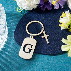 1 porte-clés en acier inoxydable&nbsp;KEYC-TADJ0001-08G