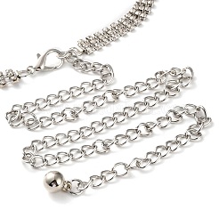 Ceintures à maillons en alliage de cristal et strass&nbsp;AJEW-U019-01P-01