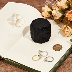 Ringbox aus Kunststoff mit Samtbezug&nbsp;VBOX-WH20001-02B