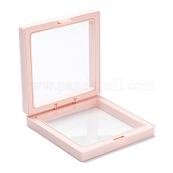 Caja de exhibición de la joyería de la suspensión de la película delgada transparente cuadrada del pe&nbsp;CON-D009-01A-04