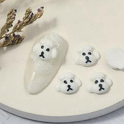 Cabochons en résine manucure opaque&nbsp;RESI-I040-01B